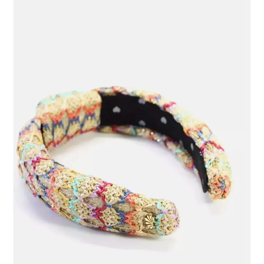 RARE Lele SADOUGHI Raffia Knotted Summer Headband